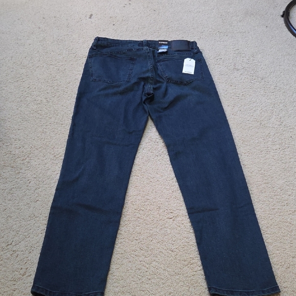 Express Mens Dark Blue Jeans - Picture 6 of 6